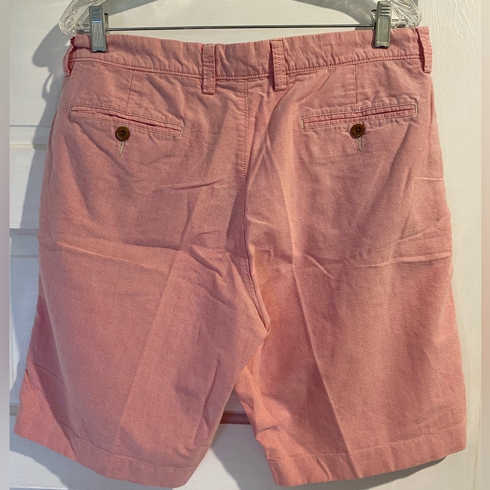 J Crew Club Shorts Pink Flat Front Chinos - size 34 - Picture 2 of 8